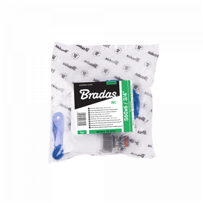 Sada pro kontejner na vodu IBC, redukce IBCS60 a kohoutek 3/4" s koncovkou