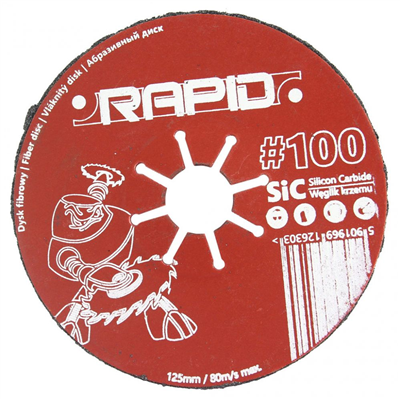 Kotouč brusný fibrový 125mm, P100 RAPID