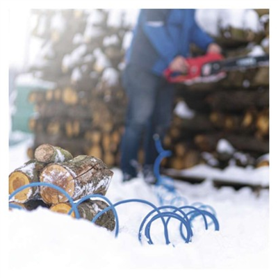 Počasí odolný prodlužovací kabel 10 m / 1 zásuvka / modrý / silikon / 230 V / 1,5 mm2