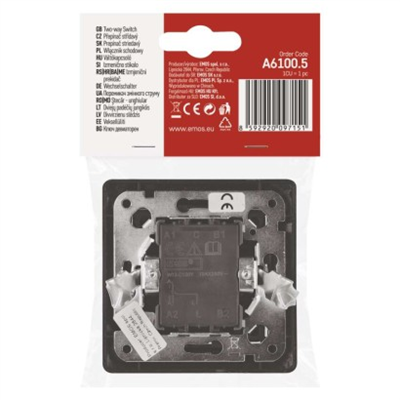 Přepínač střídavý č. 1,6, antracit