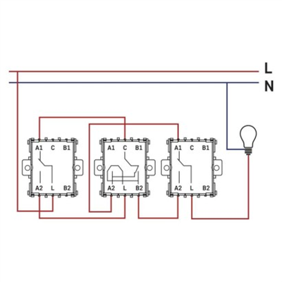 Přepínač křížový č. 7, antracit