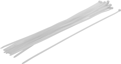 BGS 80776, Souprava vázacích pásek | bílé | 8,0 x 600 mm | 20dílná