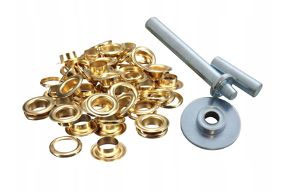 Vorfal V09060, Mosazná oka 12,5mm s příslušenstvím, sada 103 ks
