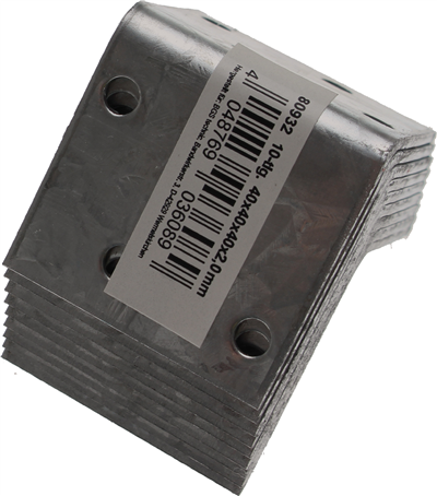 BGS 80932, Spojovací plech | 40 x 40 x 40 mm | 10dílná