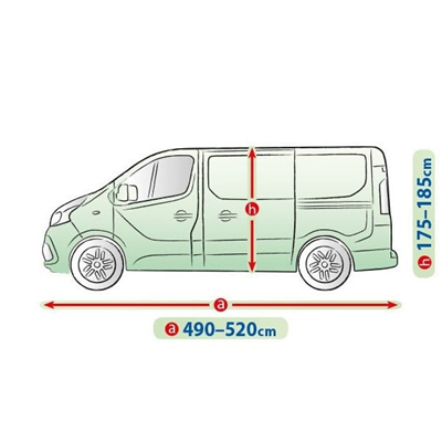 Ochranná plachta Mobile Garage na auto VW Caddy Maxi 2004-2021 (délka 503cm)