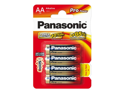 Baterie AA (R6) alkalická PANASONIC Pro Power 4ks / blistr