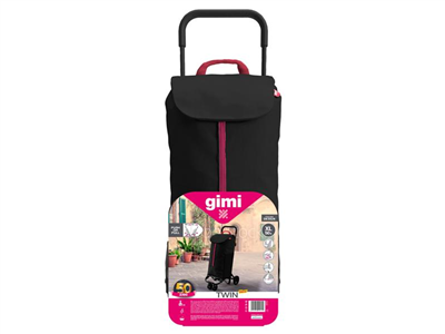 Vozík nákupní GIMI Twin Black 52l 169324