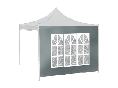 Bočnice pro párty stan CATTARA 13345 Window Waterproof 2x3m 420D šedá