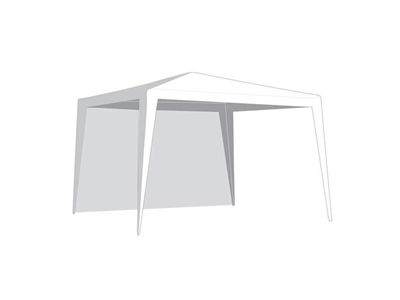 Bočnice pro párty stan HAPPY GREEN 3x3m White - bez okna