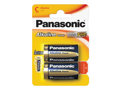 Baterie C (R14) alkalická PANASONIC Alkaline Power 2ks / blistr