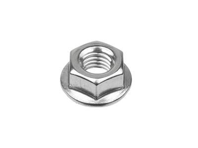 Matice šestihranná s límcem nerez M10, ozubená