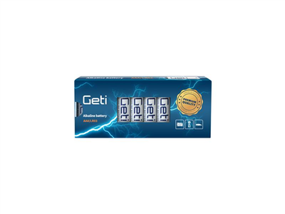 Baterie AAA (LR03) alkalická GETI 1,5V (10 kusů)