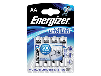 Baterie lithiová AA R6 1,5V ENERGIZER Ultimate 4ks / blistr