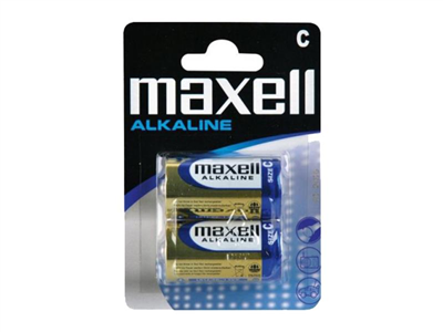 Baterie C (LR14) alkalická MAXELL 2ks / blistr