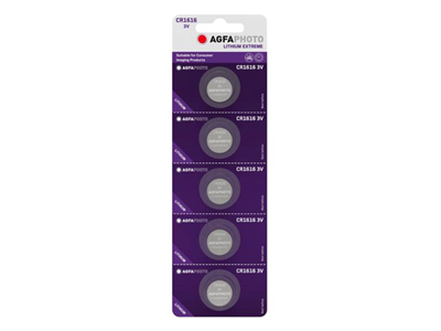 Baterie CR1616 AGFAPHOTO 5ks / blistr