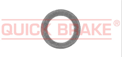 Podložka, těsnění pod matici, vnitřní průměr 10 mm, měděná, pro brzdový systém