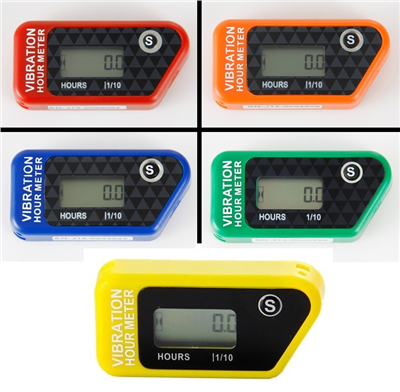 Vibrační měřiče motohodin, bezdrátové, Barva modrá