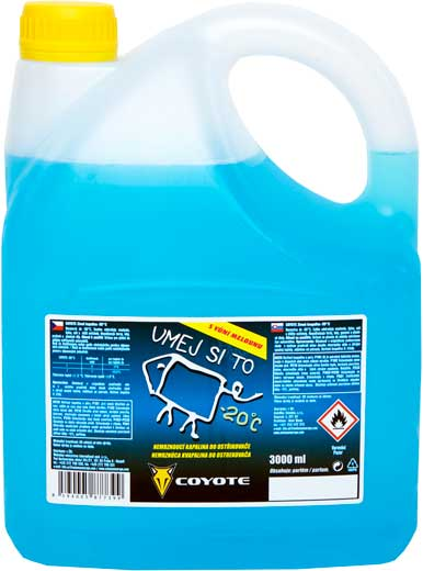 Zimní kapalina do ostřikovačů -20°C - 3L