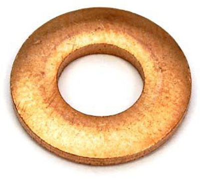 Těsnění pod vstřikovače diesel common rail, měděné, Velikost 7.1x15x1.56 mm