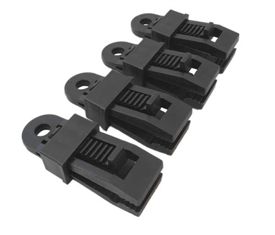 Držáky - klipsy pro krycí plachty 25x85 mm, sada 4 ks