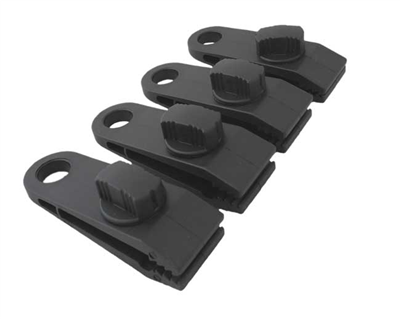 Držáky - klipsy pro krycí plachty, sada 4 ks