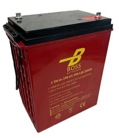 BOSS Deep Cycle CARBON GEL 6V 350 Ah 295x178x346/350 M8 3200 cyklů