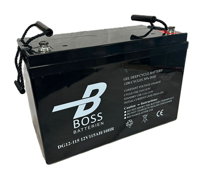 BOSS Deep Cycle GEL 12V 115Ah 331x174x214/219 M8 1200 cyklů