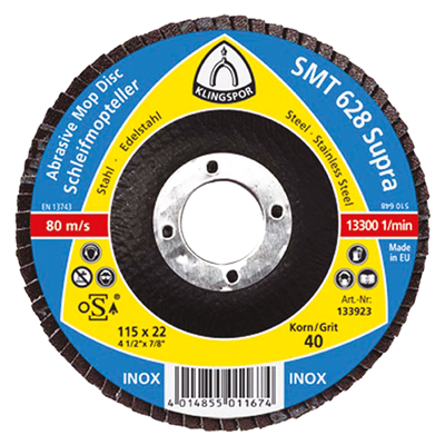 KLINGSPOR Kotouč brusný lamelový zirkon SMT 624 | 115 mm zr. 80