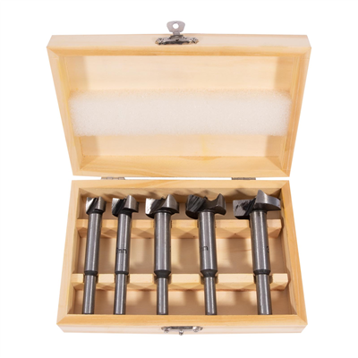 STAVTOOL Sada sukovníků do dřeva 5 dílů | 15-35 mm, dřevěný box