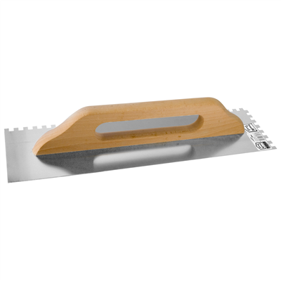 STAVTOOL Hladítko nerezové zubové | 480x130 mm, zub 6x6 mm