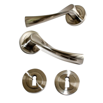 TRITOOLS Dveřní kování Atena (Etna) | K72 nikl rozeta - klíč