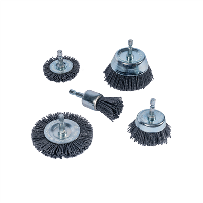 XTLINE Sada nylonových kartáčů, šestihranná stopka 5 dílů | zr. 80