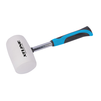 XTLINE Palička gumová bílá - kovová násada | 65 mm