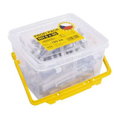TTT Hmoždinky natloukací profi pack NH | 6x60 mm, 1bal/100ks (náhrada za UPP660NH)