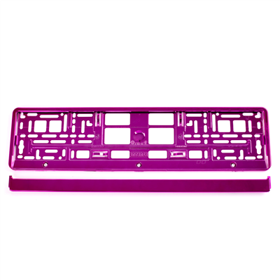 Podložka pod SPZ - stříbrná metalizovaná / Z