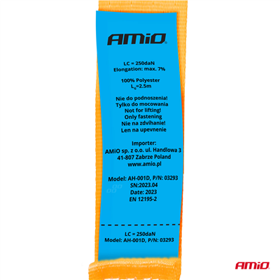 Sada upínacích popruhů a pružných upínačů AMiO-03293