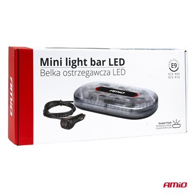 Mini světelná lišta LED WLB78 magnetický 293x171mm R65 R10 48LED 12/24V IP56