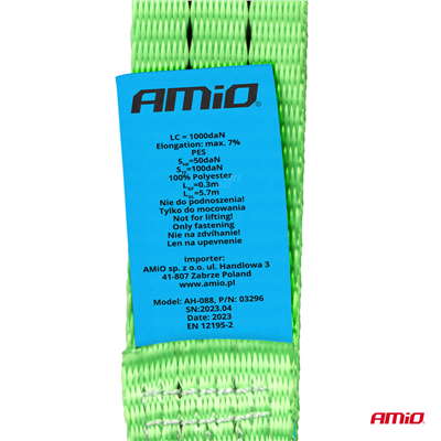 Upínací popruh s ráčnou 2000kg 38mm 6m