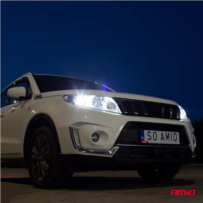 LED žárovky hlavního svícení HP Série H8/H9/H11/H16 Full Canbus AMiO-03677