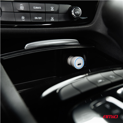 Nabíječka do auta USB-C 20W 12/24V AMiO-03880