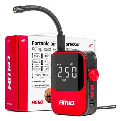 Akumulátorový vzduchový kompresor AMIO-03690