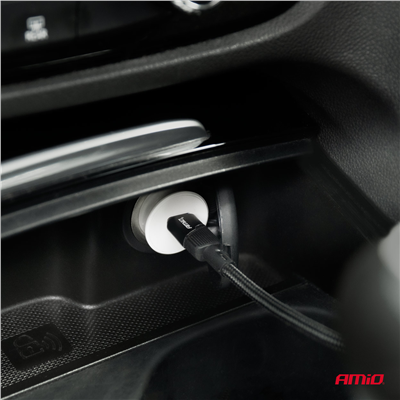 Nabíječka do auta USB-C 20W 12/24V AMiO-03876