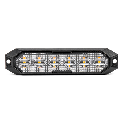 Výstražné osvětlení oranžové 6x3W LED R65 R10 12/24V IP6K9K AMIO-03930