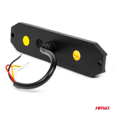 Výstražné osvětlení oranžové 6x3W LED R65 R10 12/24V IP6K9K AMIO-03930