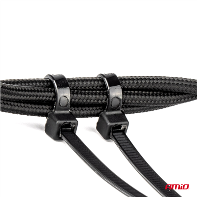 Plastové stahovací pásky, vícebarevné AMiO-04317