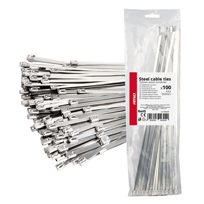 Nerezové stahovací pásky 4,6x350mm 100 ks AMiO-04324