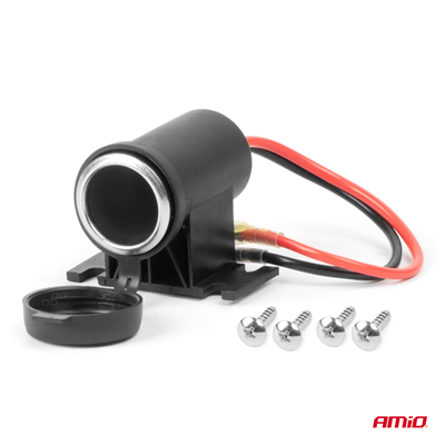 Hermetická zásuvka zapaľovače 12/24V AMiO-04129