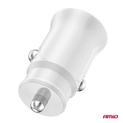 Nabíječka do auta 2x USB-A 2.1A 12/24V AMiO-03872
