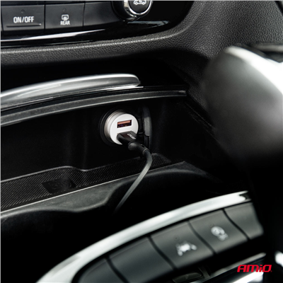 Nabíječka do auta 2x USB-A 2.1A 12/24V AMiO-03872