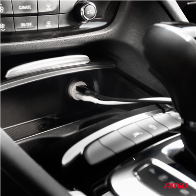 Nabíječka do auta 2x USB-A 2.1A 12/24V AMiO-03872